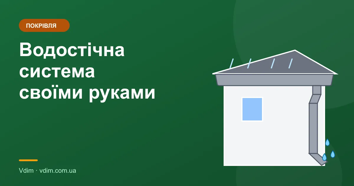 Водостічна система: розрахунок і монтаж своїми руками