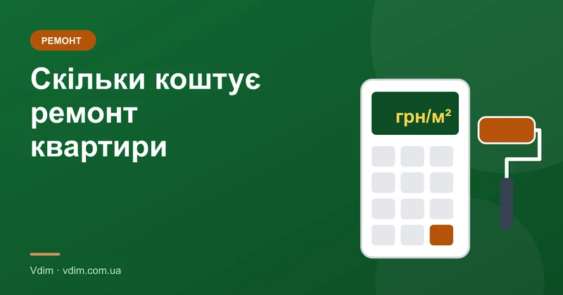 Скільки коштує ремонт квартири у 2026 році