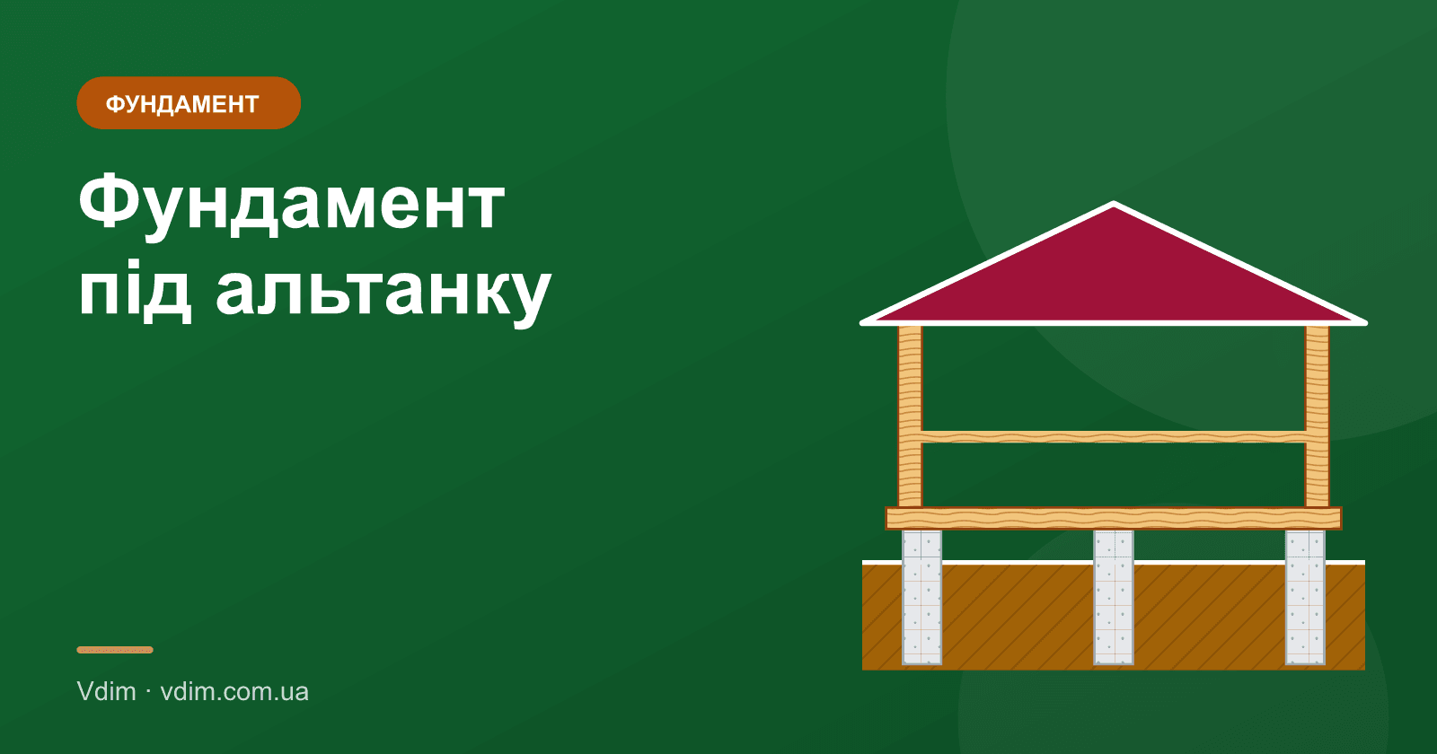 Фундамент під альтанку: який обрати і як зробити