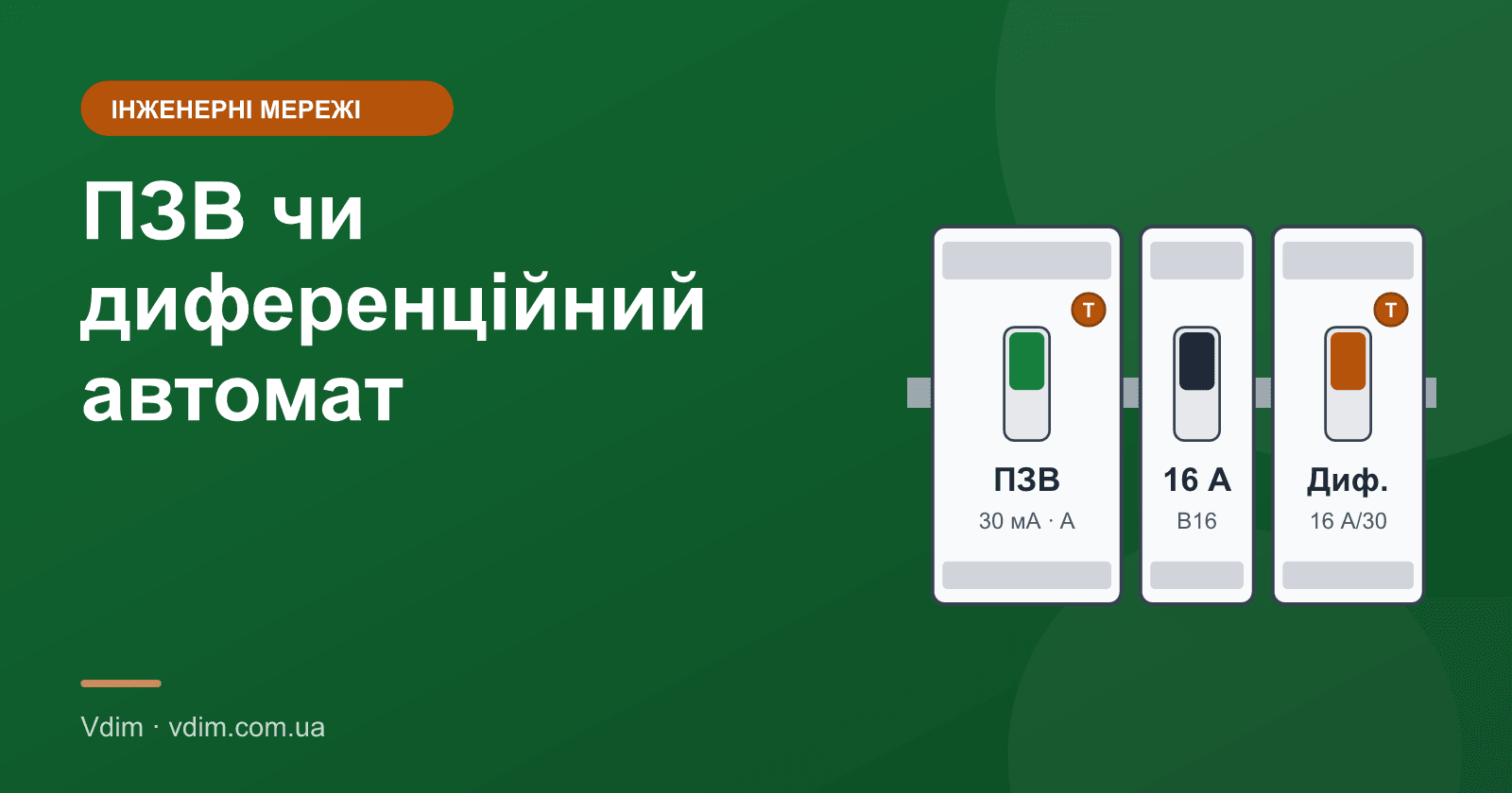 ПЗВ чи диференційний автомат: що поставити в щиток