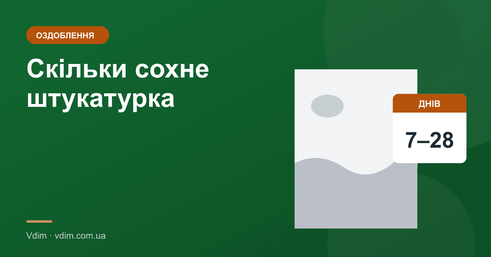 Скільки сохне штукатурка перед шпаклівкою і фарбою
