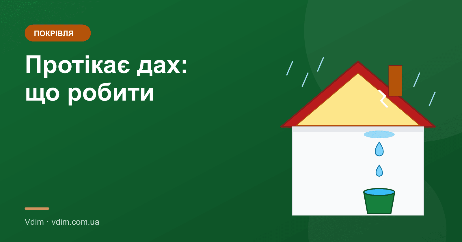 Протікає дах: як знайти причину і що робити