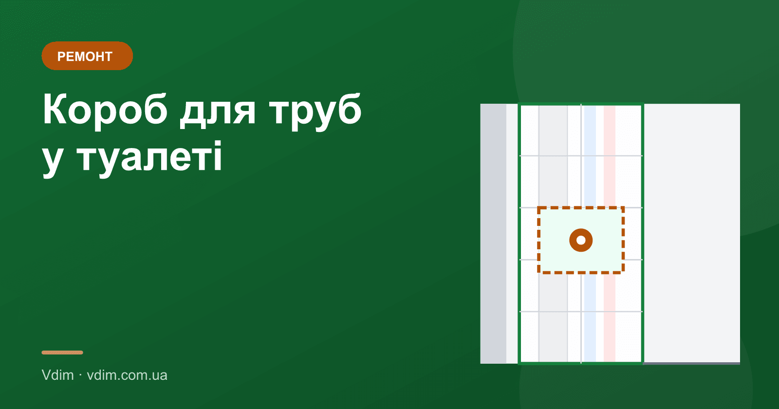 Короб для труб у туалеті з гіпсокартону: як зробити